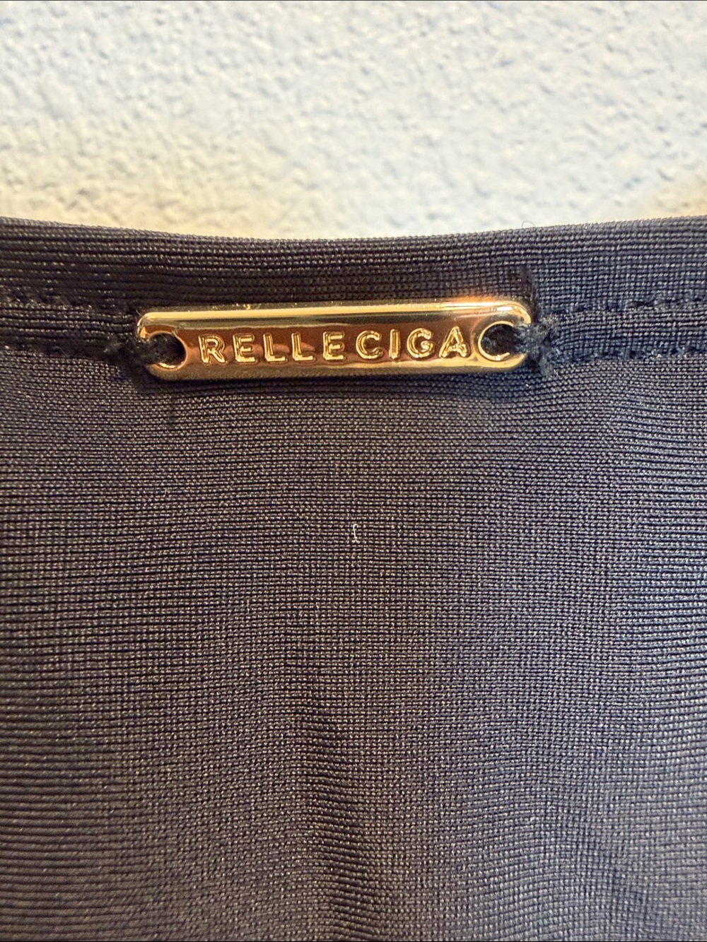 Relleciga Women's Black One Piece Black Bathing Suit New With Tags Size L - Picture 3 of 7